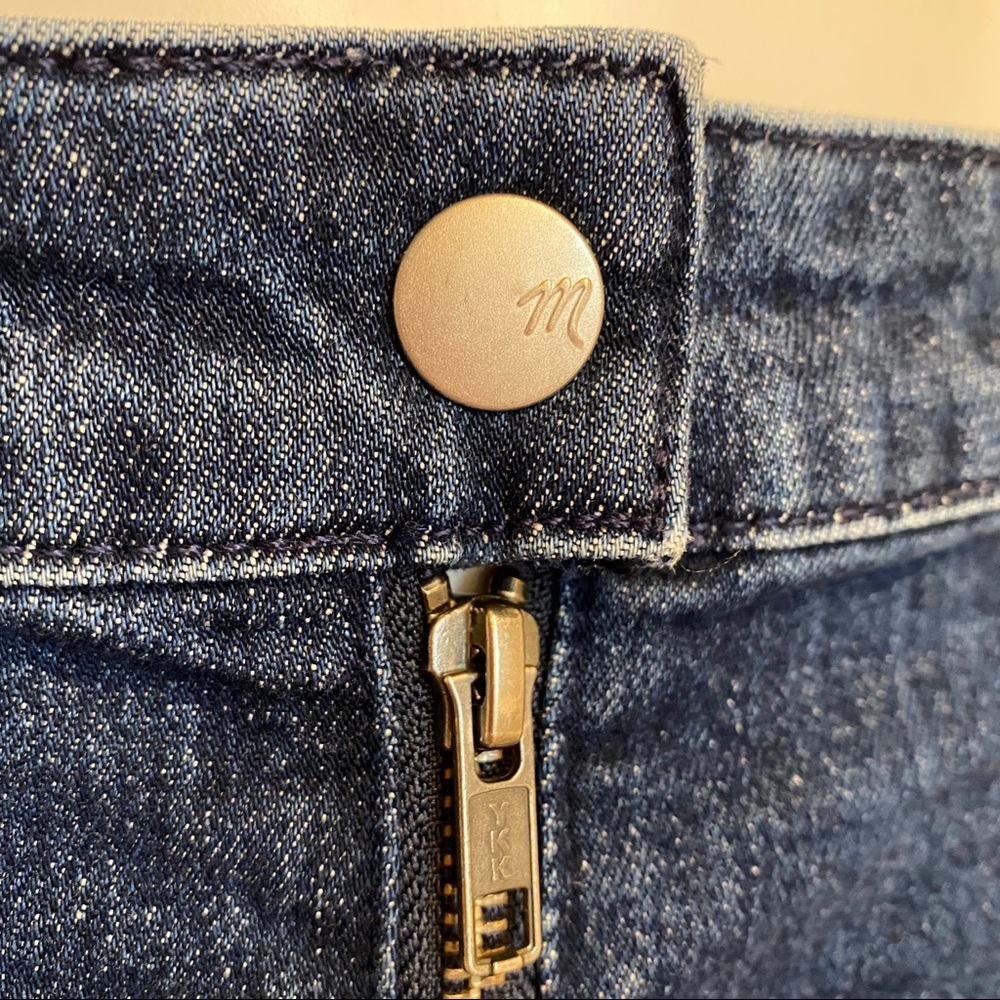 Madewell Utility Denim Zip Skirt Size 30 - Picture 7 of 8